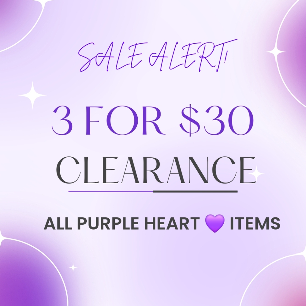 💜3/$30 SUMMER FLASH SALE!